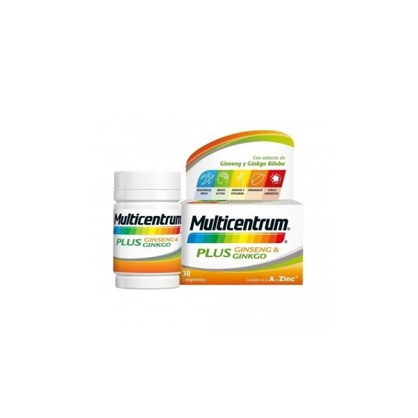 HALEON MULTICENTRUM PLUS GINSENG Y GINKGO 30 COMP .
