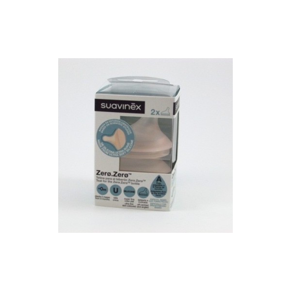 SUAVINEX TETINA LACTANCIA MIXTA SILICONA 2UNIDS - ADAPTABLE