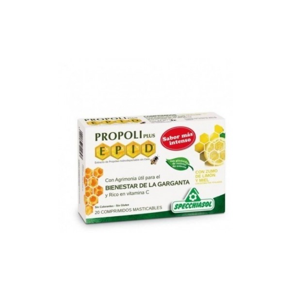 (BJ)194304SPECCHIASOL EPID COMPRIMIDOS DE MIEL Y LIMON 20CPR .
