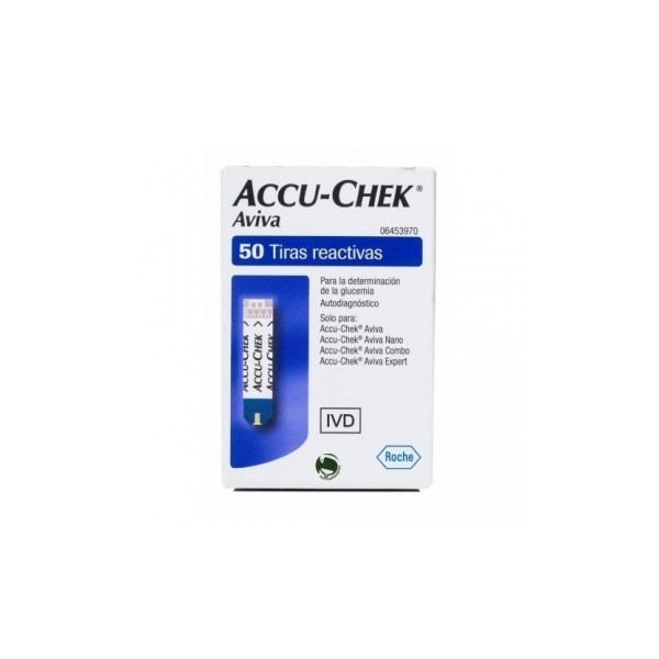 TIRA REACTIVA GLUCEMIA ACCU-CHEK AVIVA 50 U
