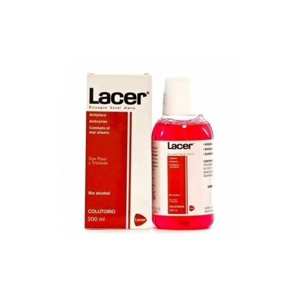 LACER GAMA ROJA COLUTORIO SIN ALCOHOL 200 ML