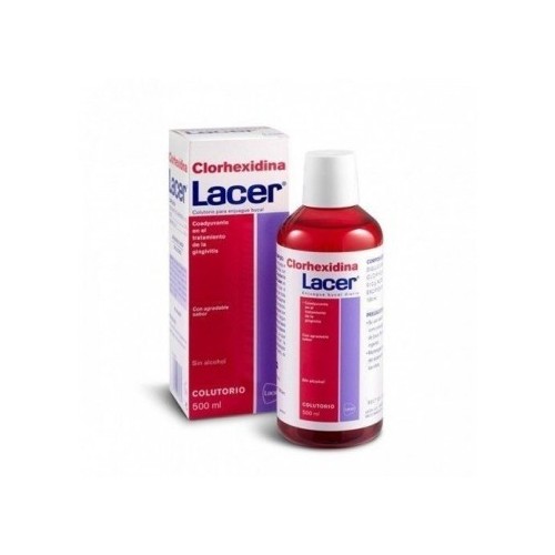 LACER GAMA ROJA COLUTORIO CON FLUOR 500 ML .