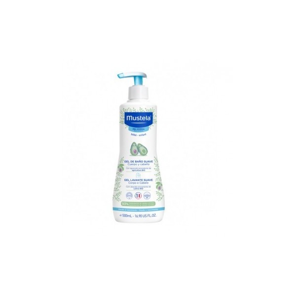 MUSTELA GEL DE BAÑO SUAVE CUERPO Y CABELLO 500 ML