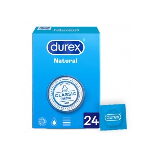 RECKITT DUREX NATURAL PLUS EASY ON  24 U