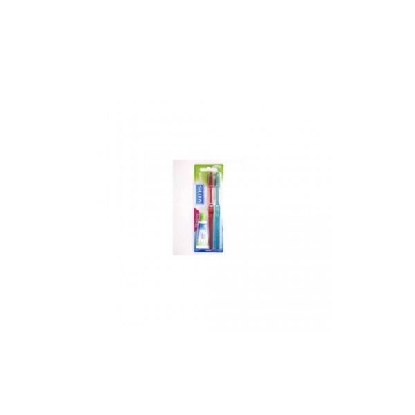 DENTAID PACK VITIS CEPILLO DUPLO MEDIO+ V.BLANQUEADORA 15ML