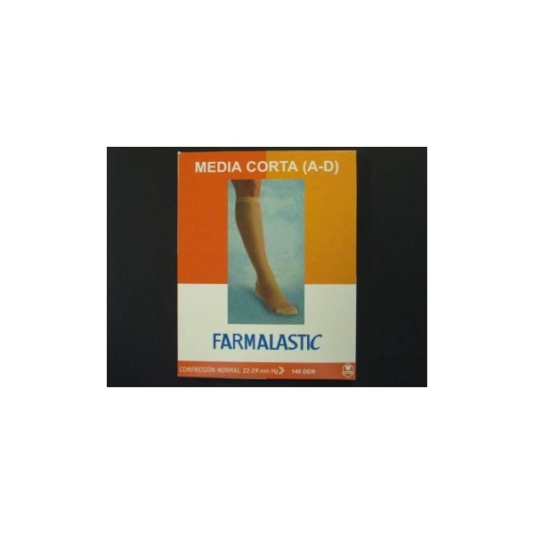 MEDIA CORTA (A-D) COMP NORMAL FARMALASTIC NEGRA T- PEQ