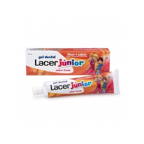 (PROMO)LACER JUNIOR GEL DENTAL 75 ML FRESA  PVP MARCADO 3.99
