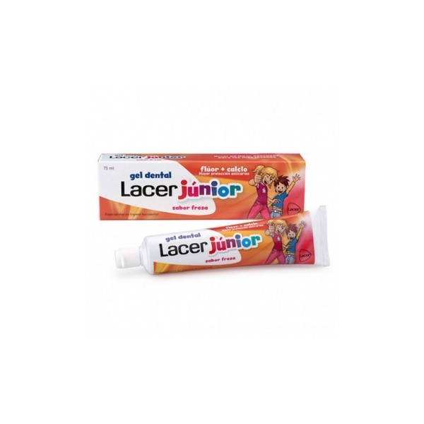 (PROMO)LACER JUNIOR GEL DENTAL 75 ML FRESA  PVP MARCADO 3.99